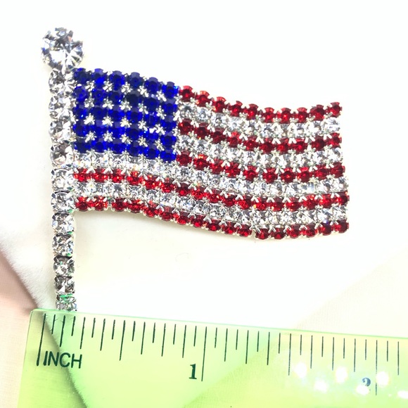 Rhinestone American Flag - Picture 3 of 3